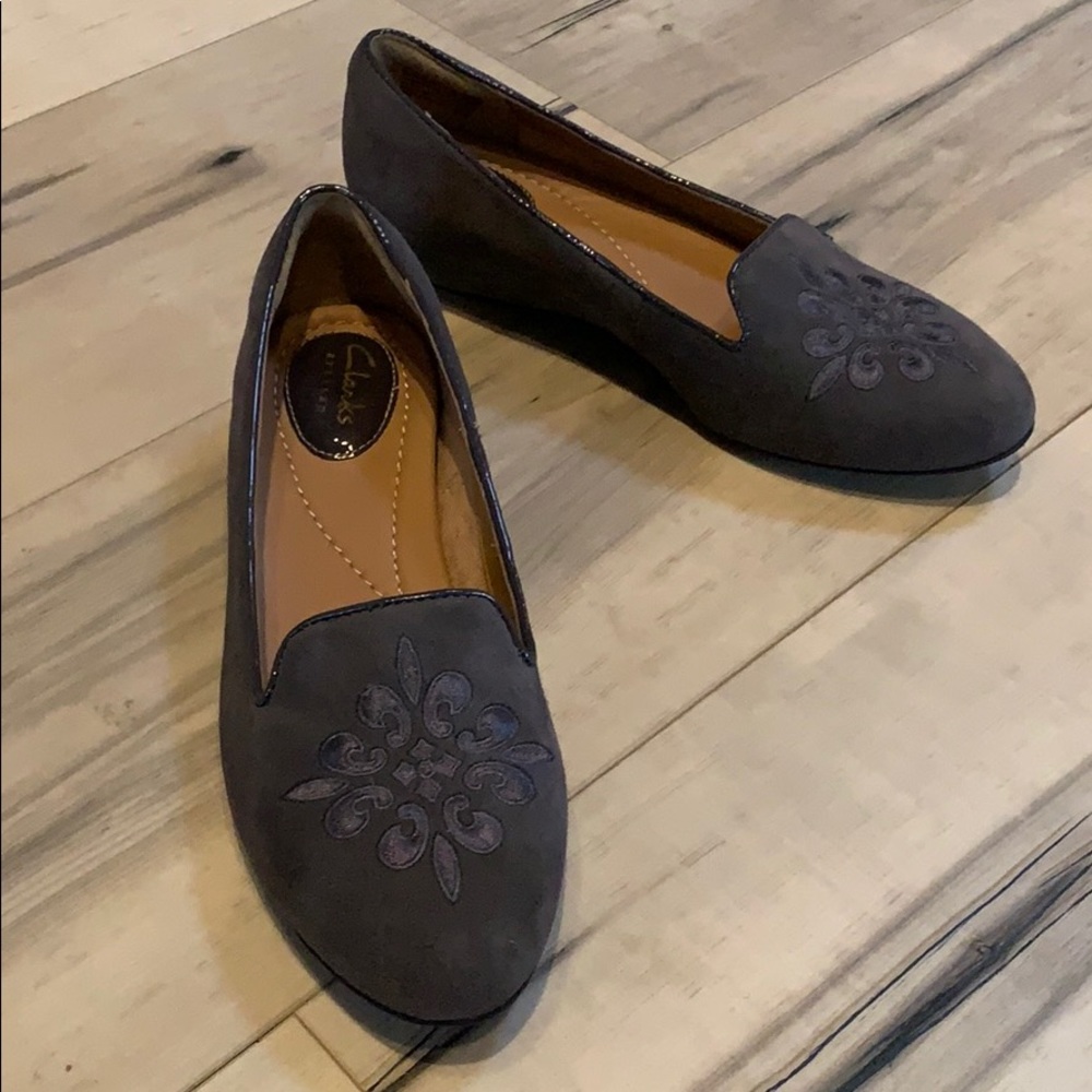 Clark’s dark grey flats new 6.5M